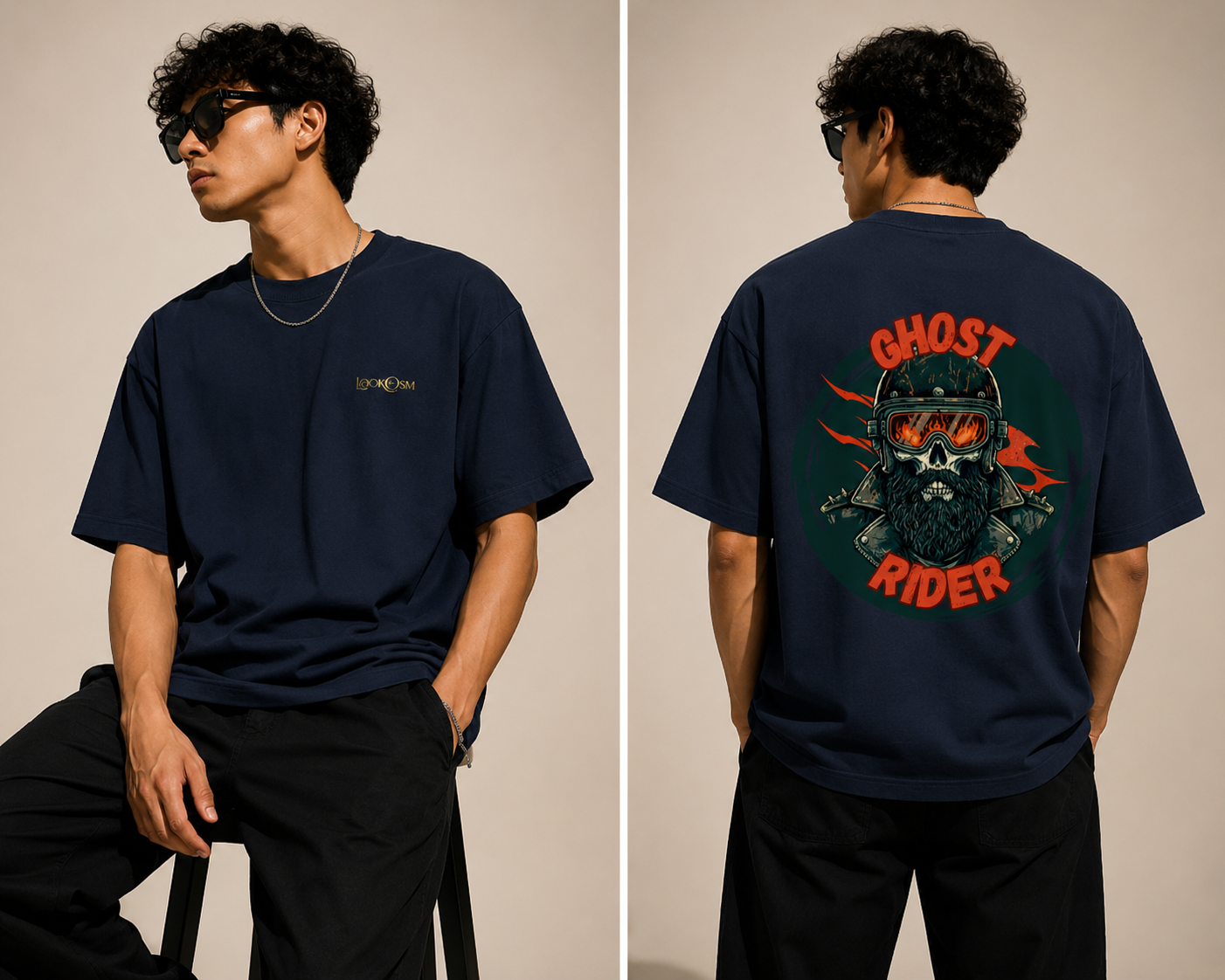 Ghost Rider Oversized Graphic Tee