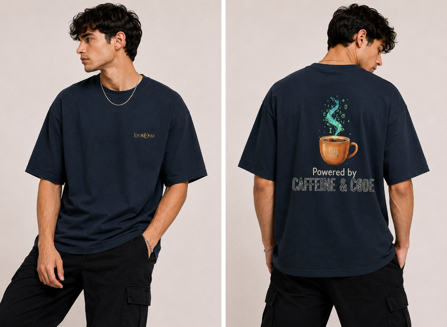 Caffeine & Code Oversized T-Shirt