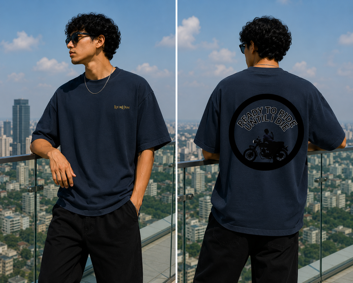 Ready to Ride premium oversized tee