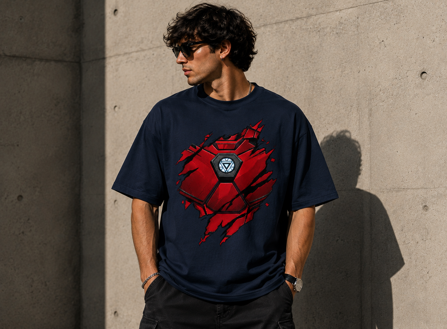 Iron Man Armor Oversized Tee