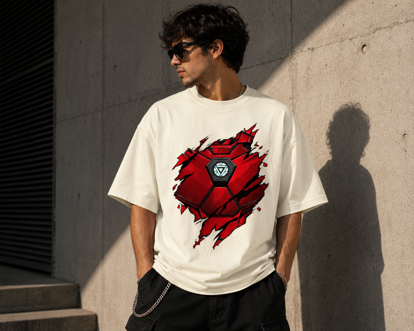 Iron Man Armor Oversized Tee