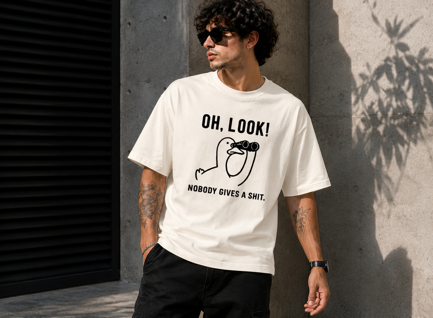 Oh Look N.G.A.S  Oversized Tee