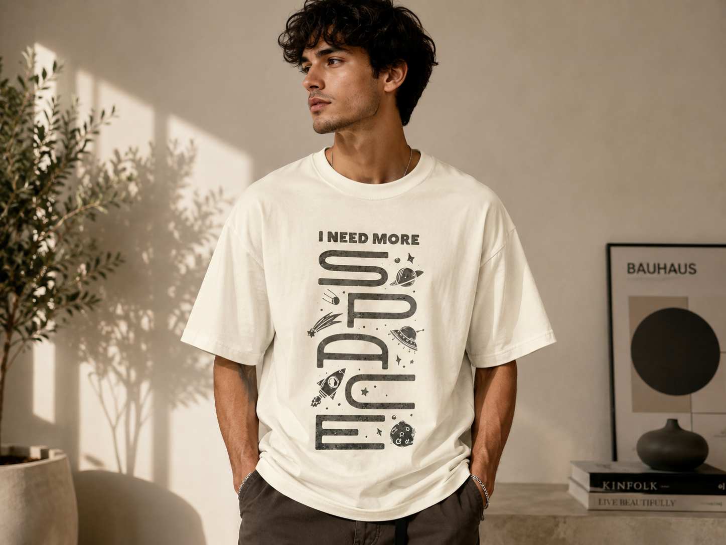 I Need More Space Oversized Classic Tee