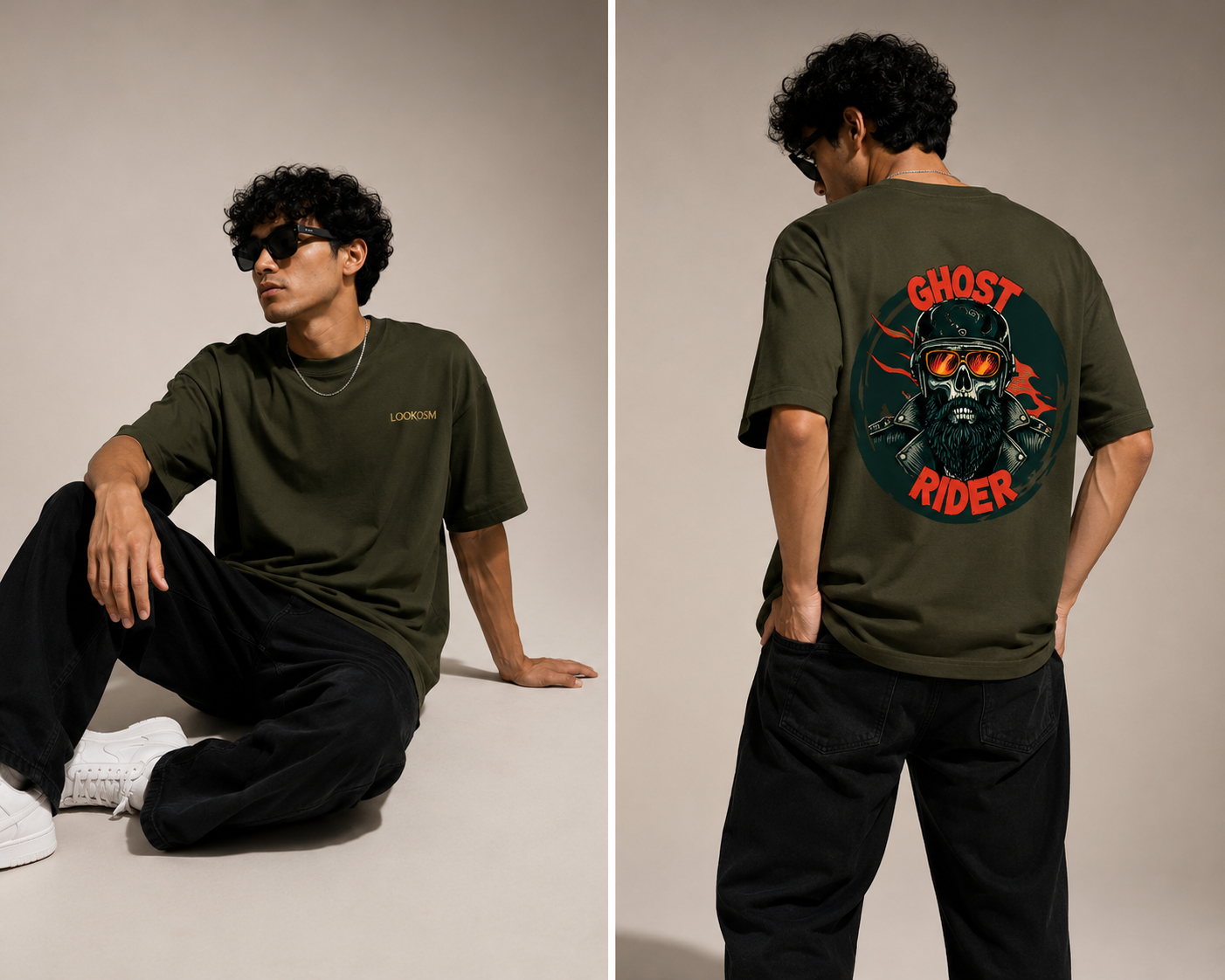 Ghost Rider Oversized Graphic Tee