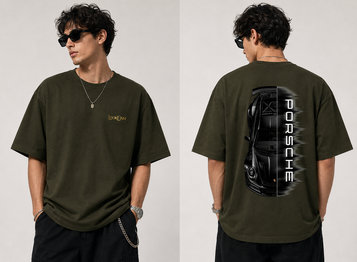 Porsche Unisex Oversized Tee