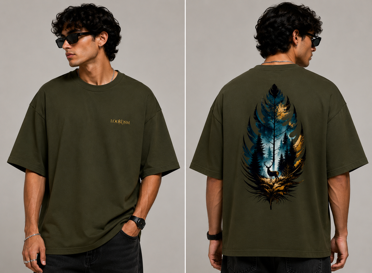 Wild Leaf Oversized Tee