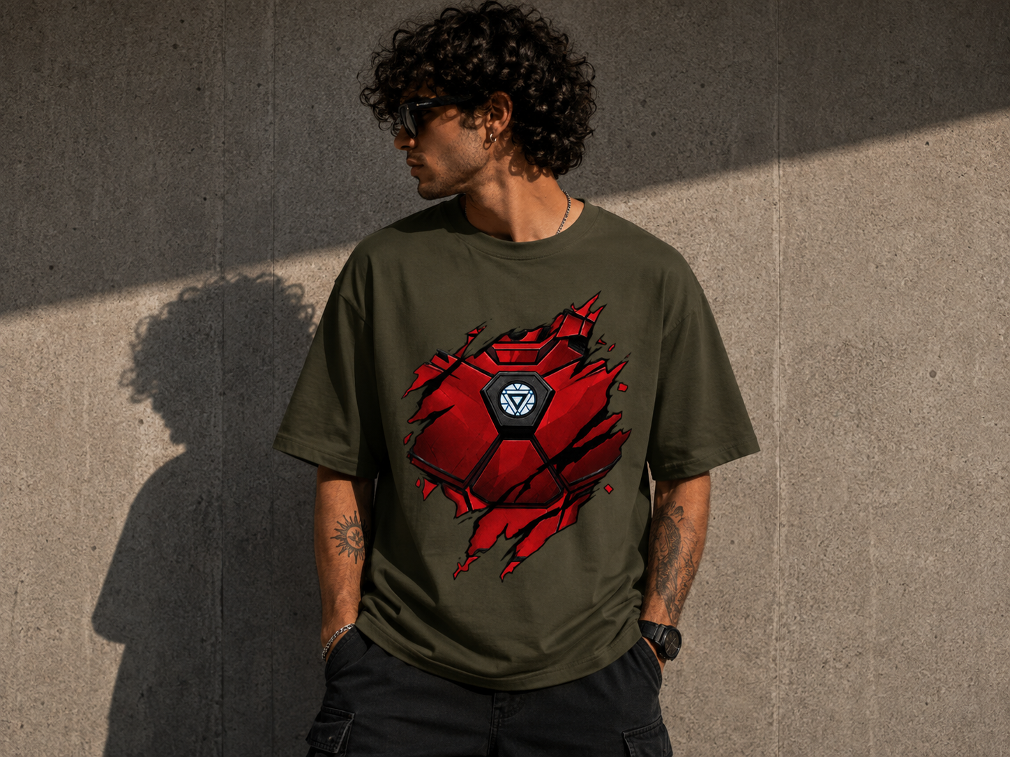Iron Man Armor Oversized Tee