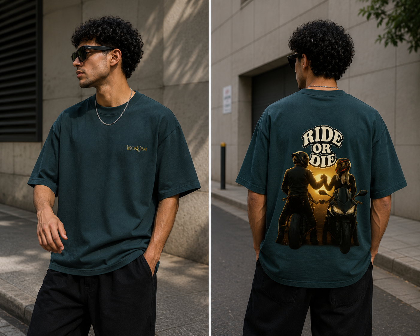 Ride Or Die Oversized Graphic Tee