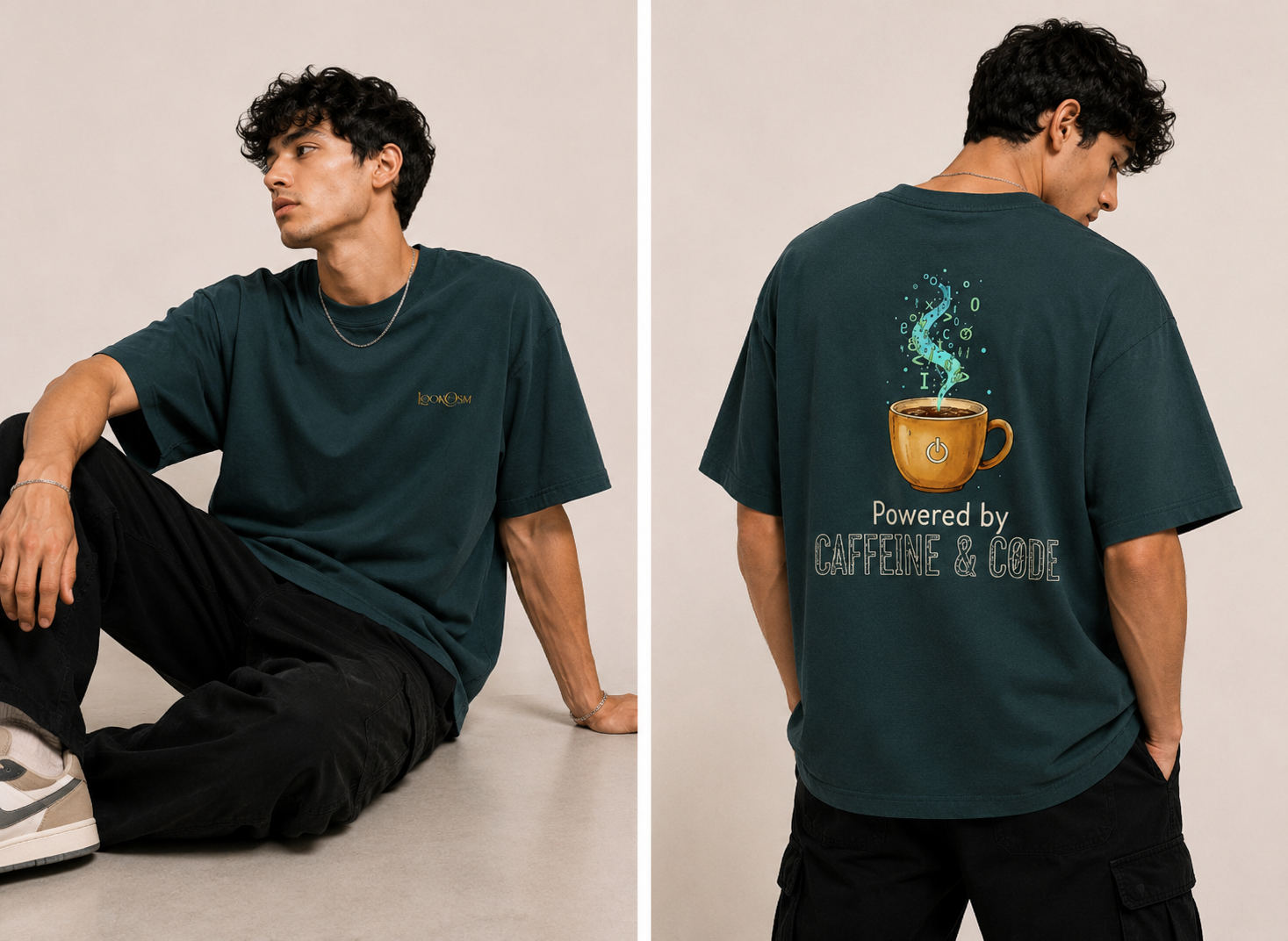 Caffeine & Code Oversized T-Shirt
