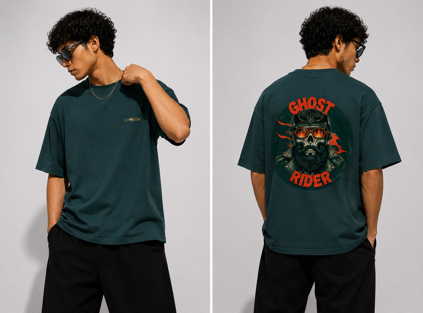 Ghost Rider Oversized Graphic Tee