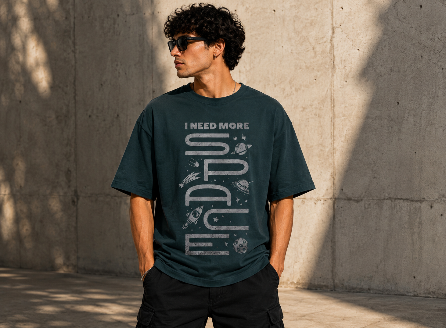 I Need More Space Oversized Classic Tee