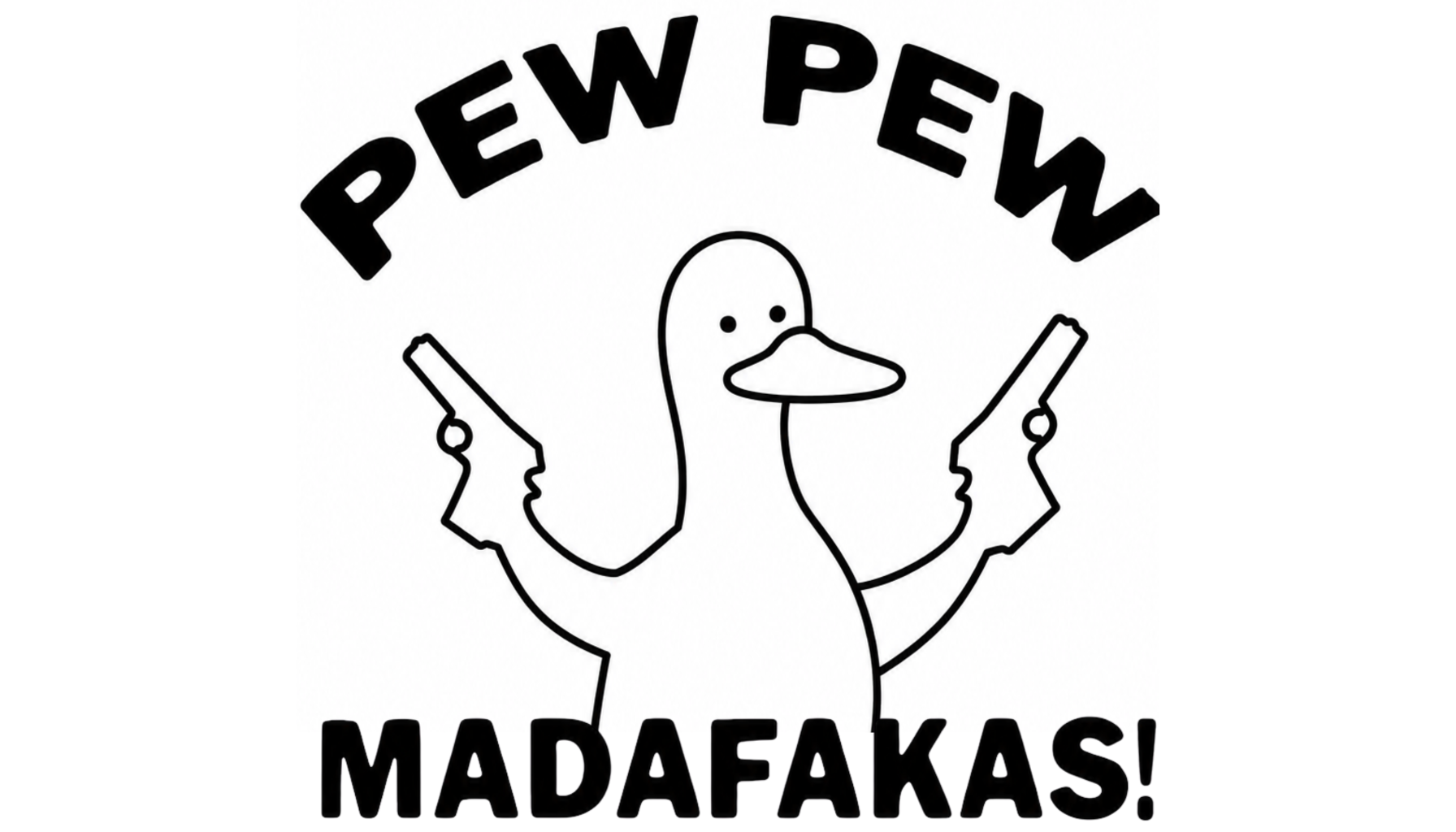 Pew Pew MADAFAKAS Oversized Tee