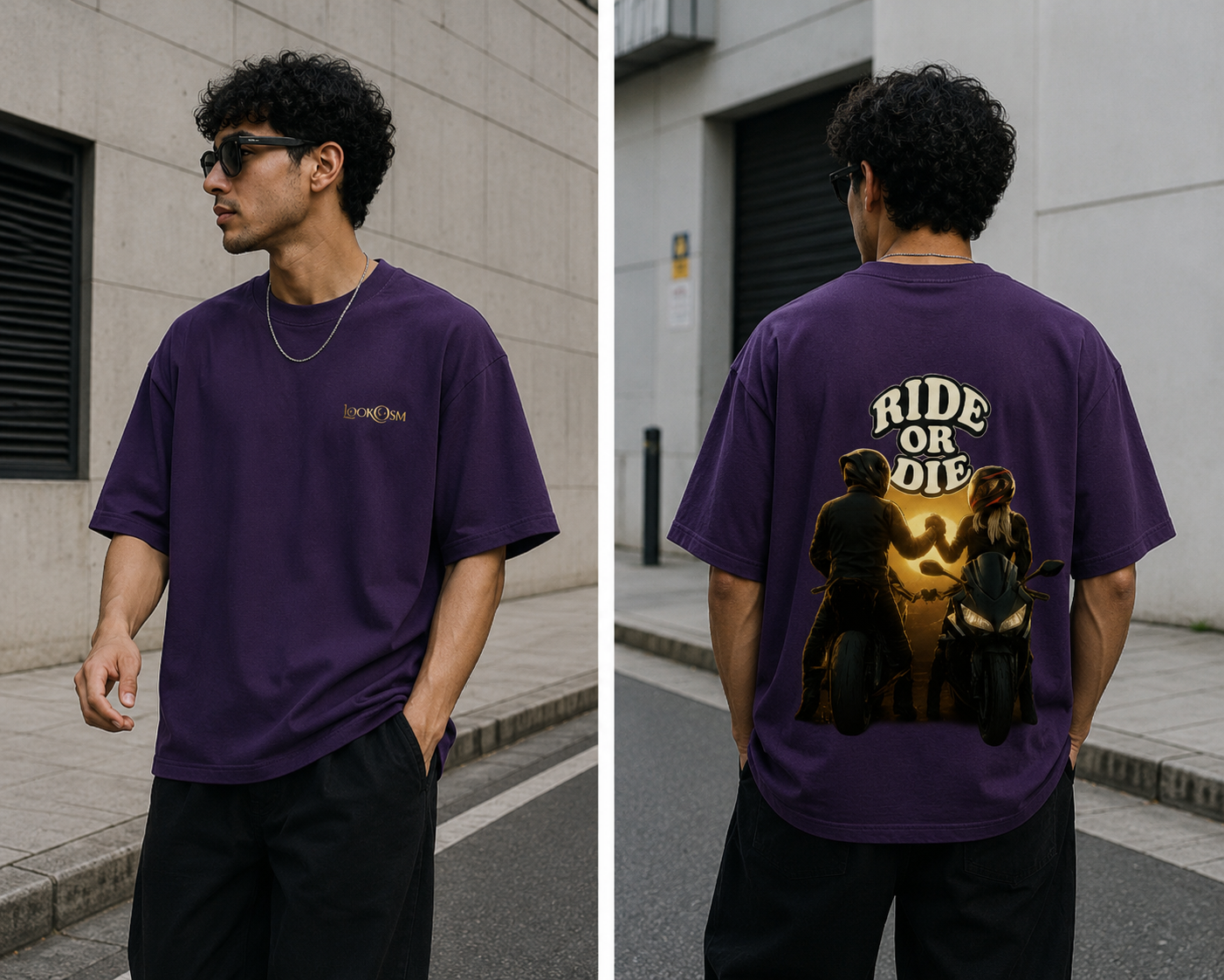 Ride Or Die Oversized Graphic Tee