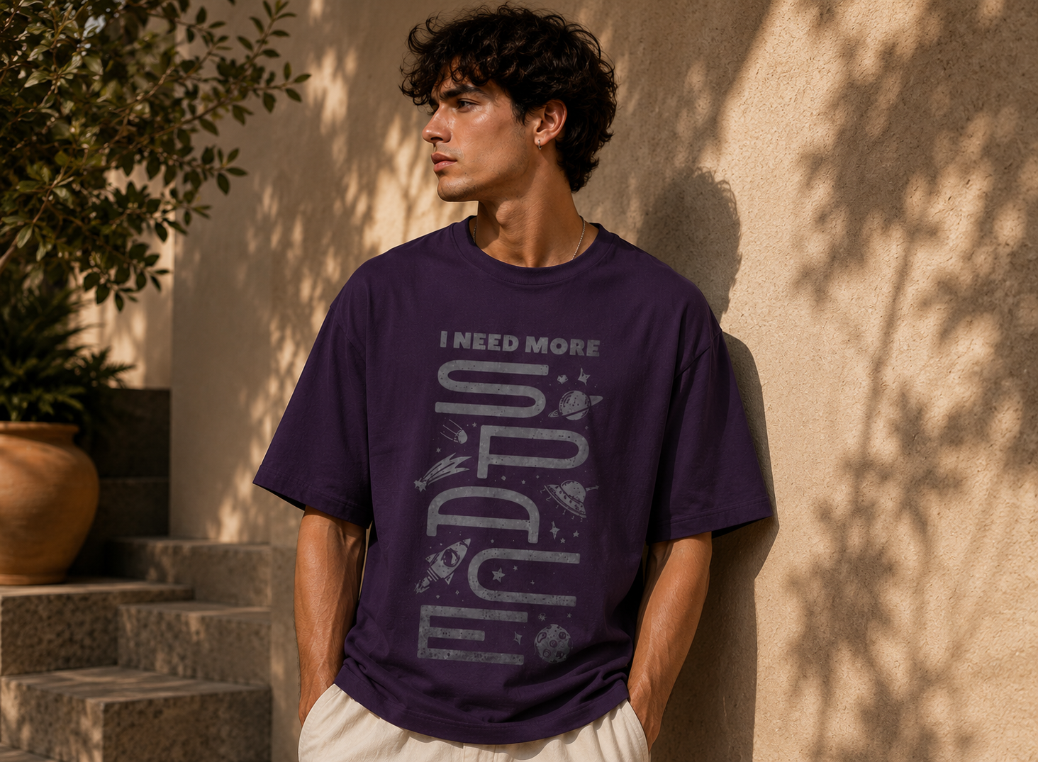 I Need More Space Oversized Classic Tee