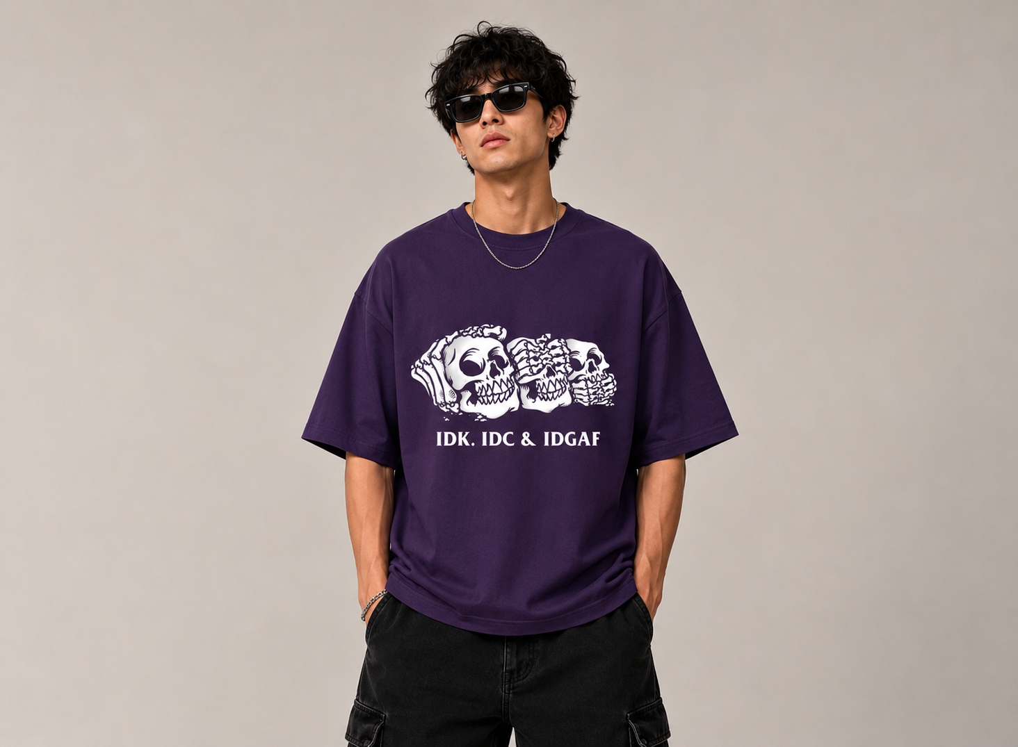 IDK, IDC & IDGAF Oversized Tee