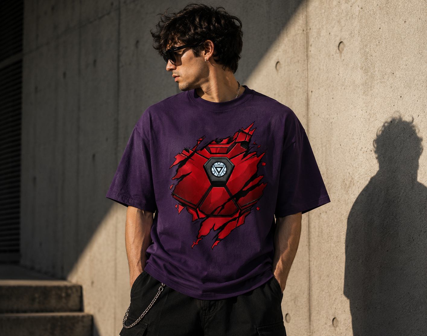 Iron Man Armor Oversized Tee