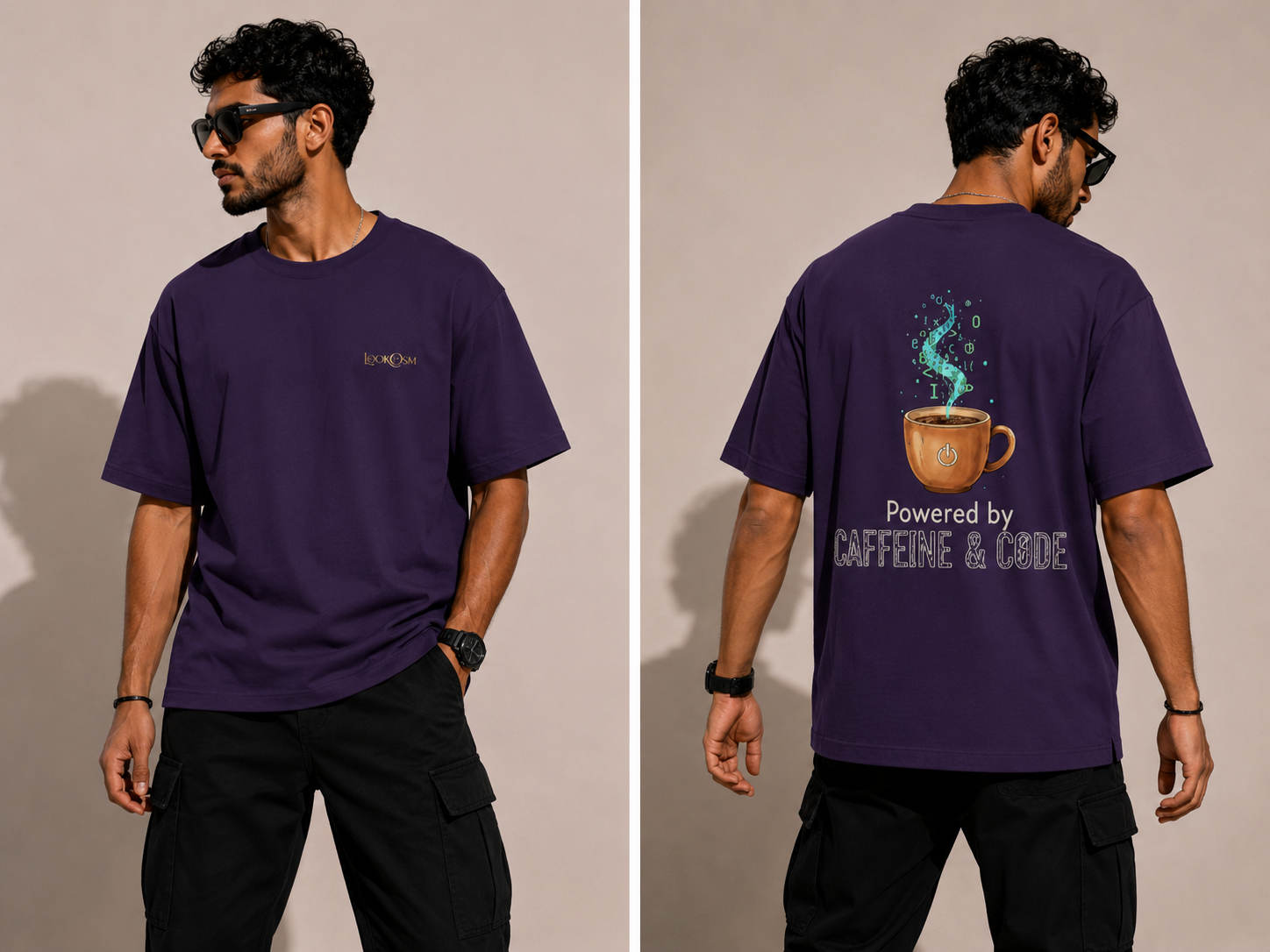 Caffeine & Code Oversized T-Shirt