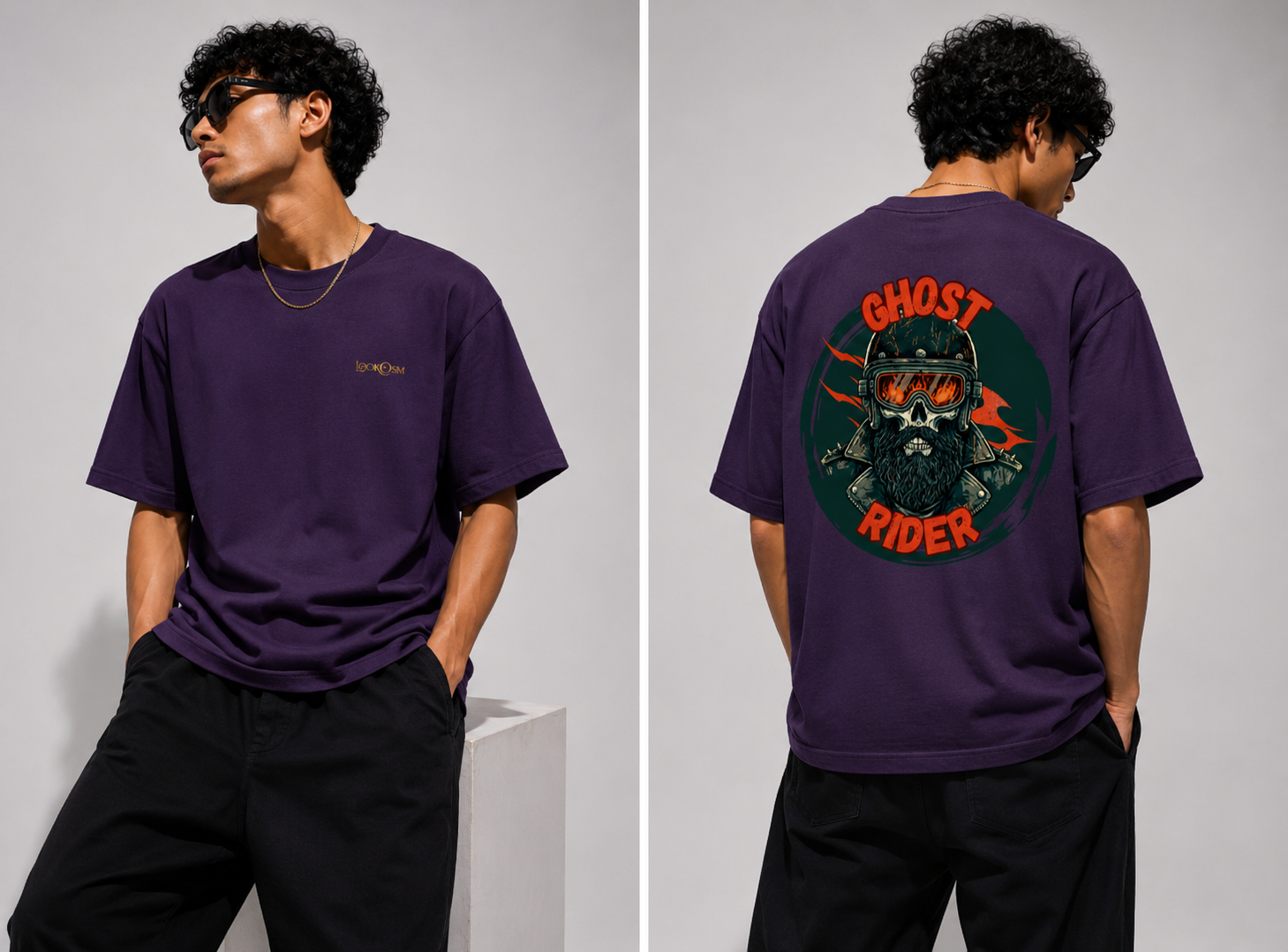 Ghost Rider Oversized Graphic Tee