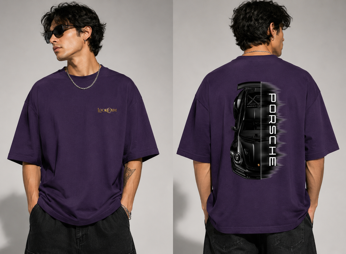 Porsche Unisex Oversized Tee
