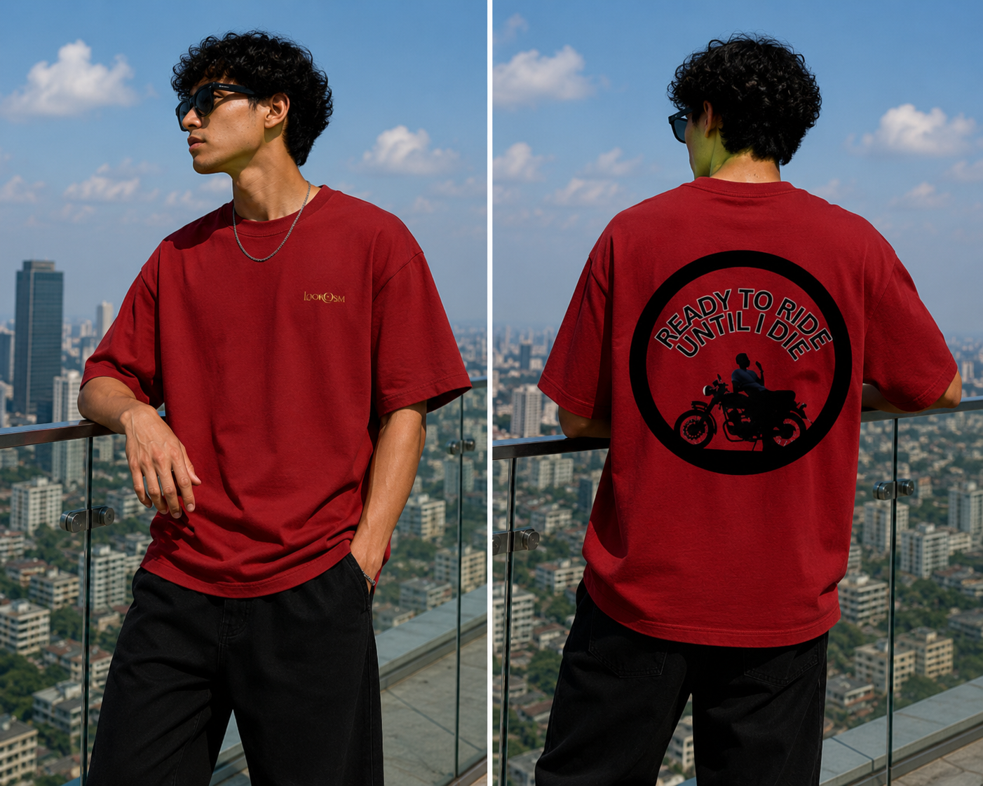Ready to Ride premium oversized tee