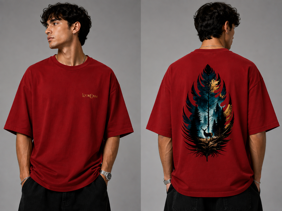 Wild Leaf Oversized Tee