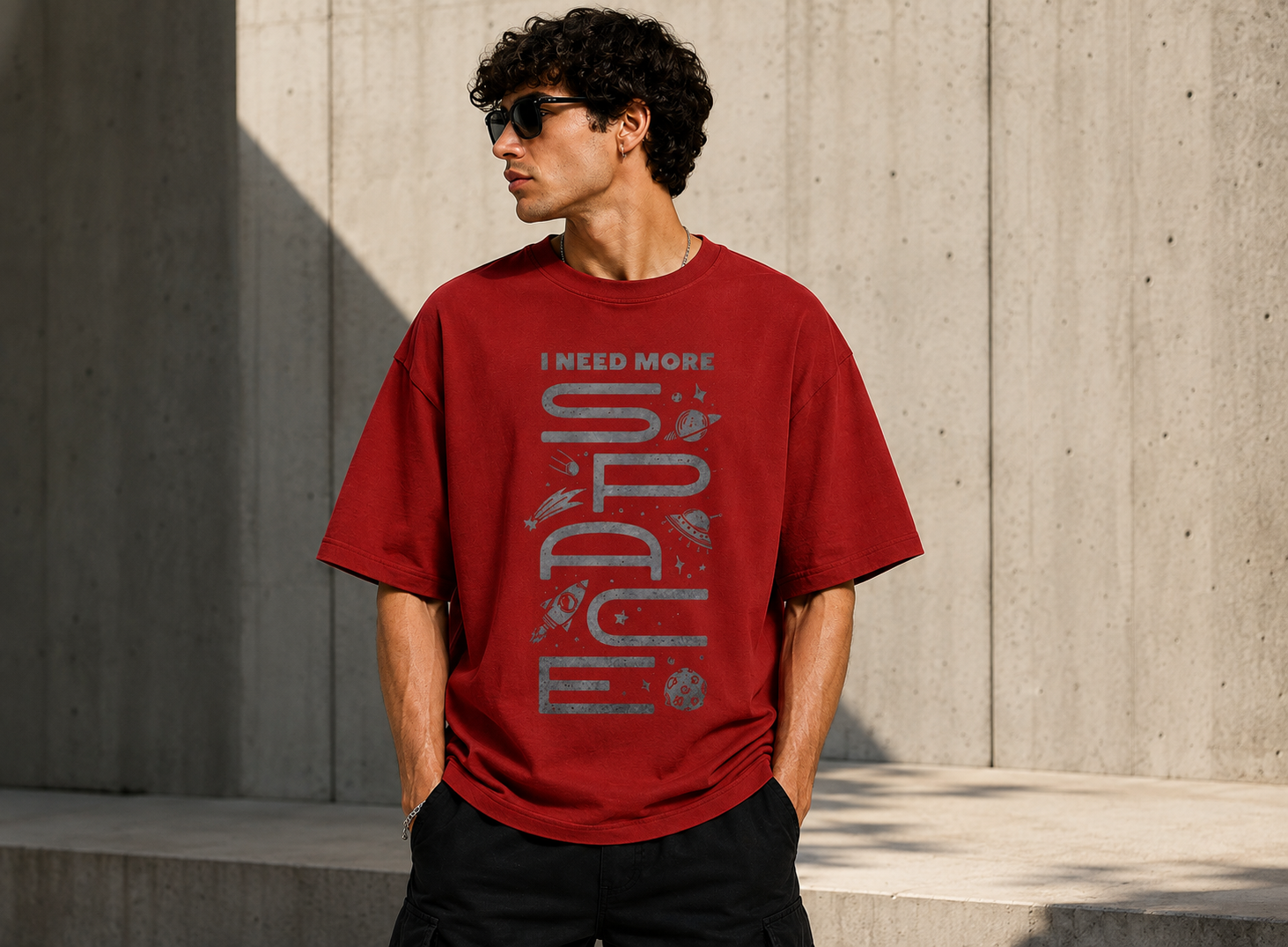 I Need More Space Oversized Classic Tee