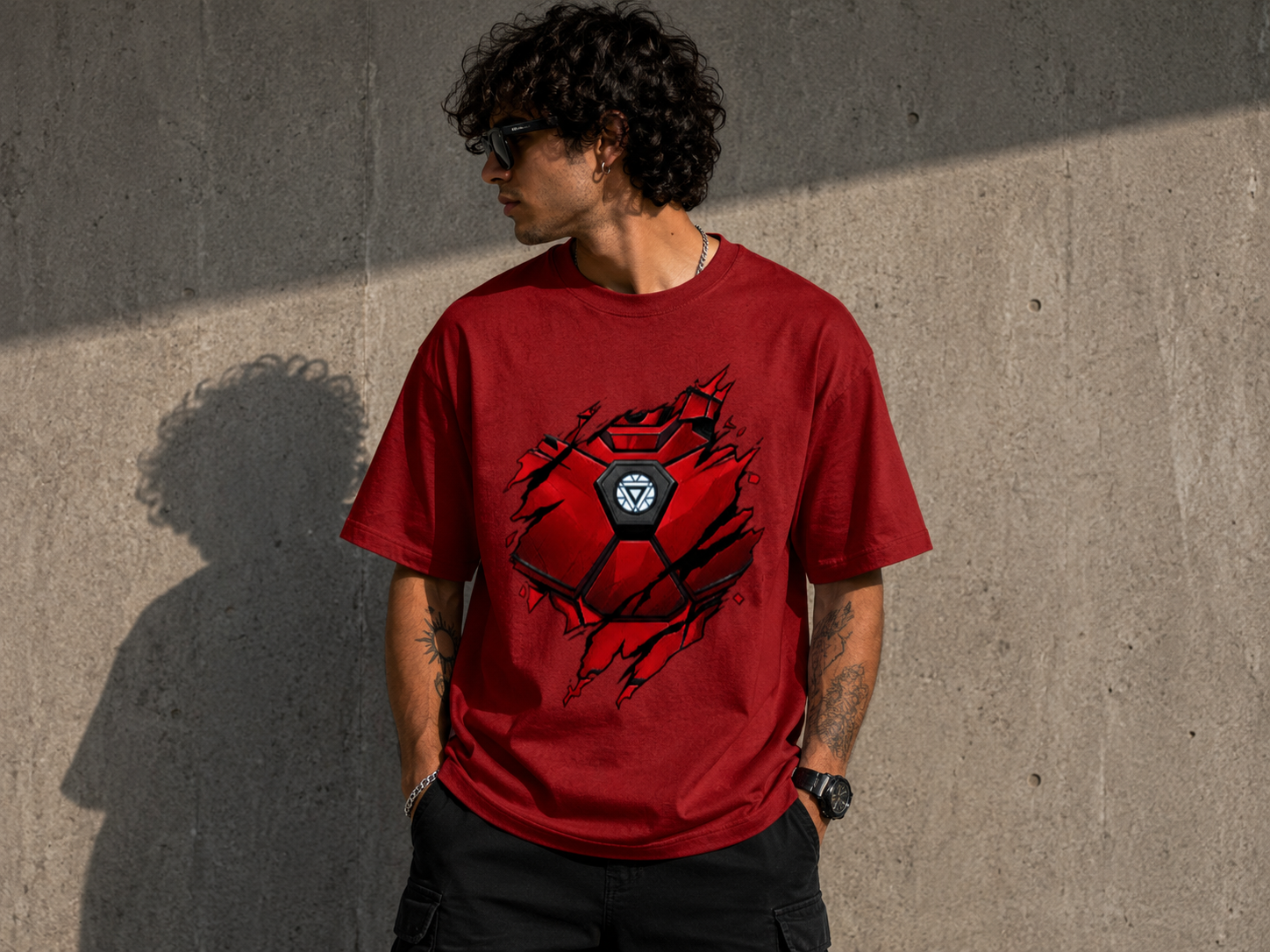 Iron Man Armor Oversized Tee