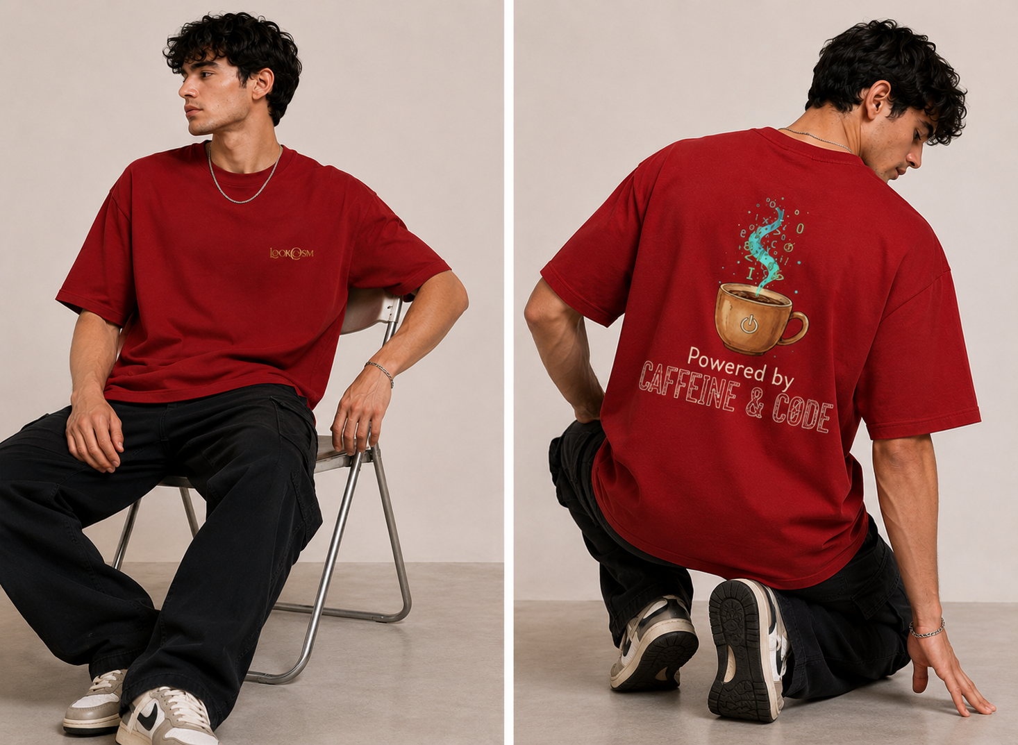Caffeine & Code Oversized T-Shirt