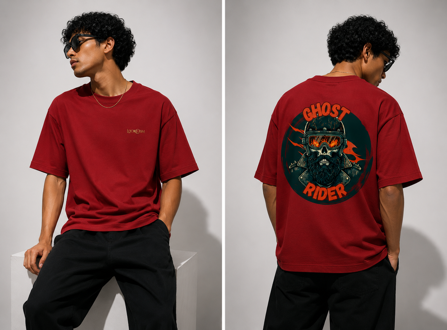 Ghost Rider Oversized Graphic Tee