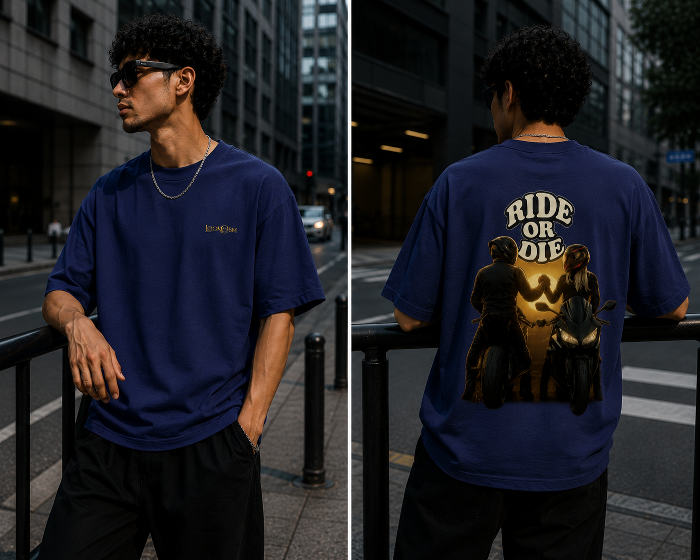 Ride Or Die Oversized Graphic Tee