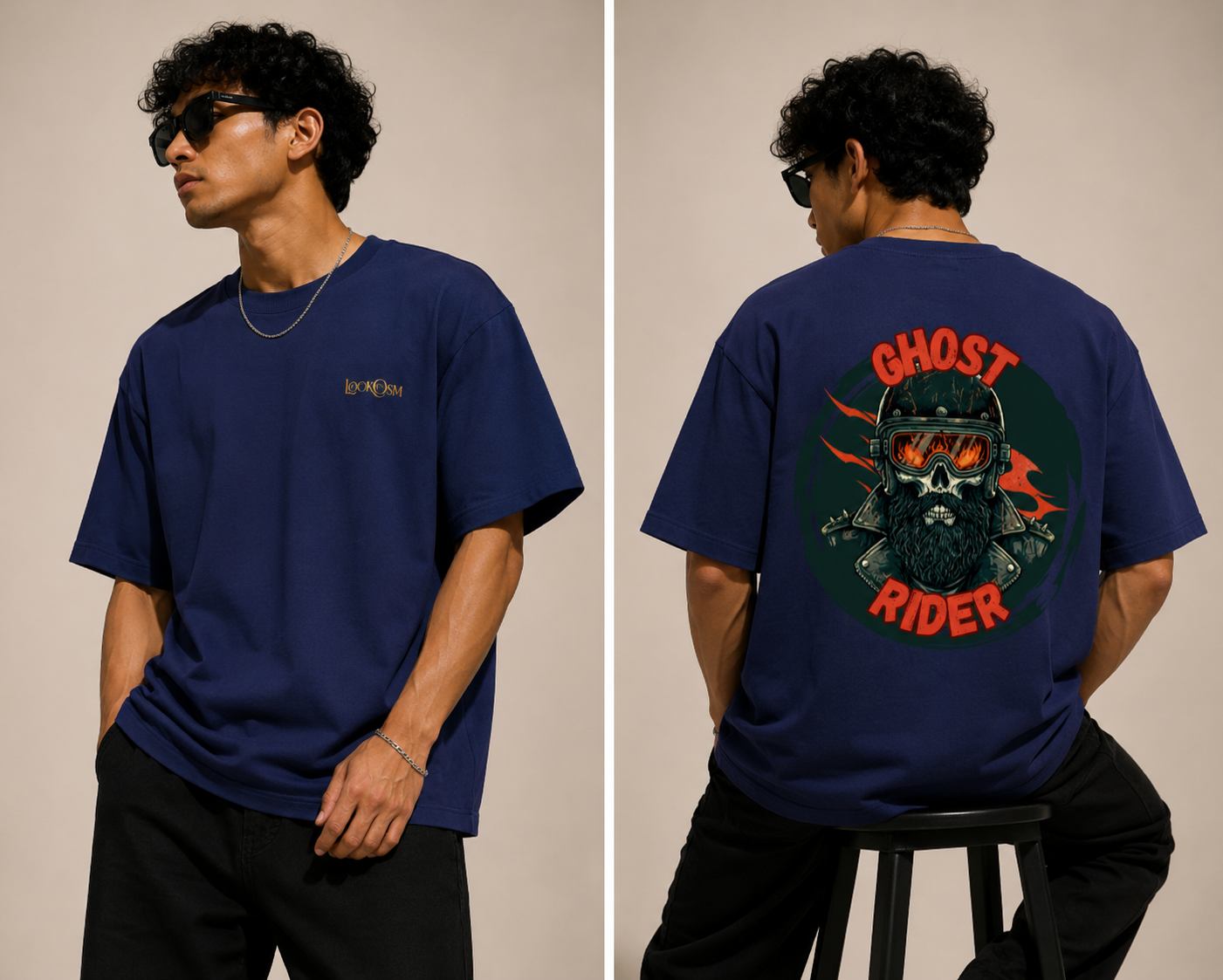 Ghost Rider Oversized Graphic Tee