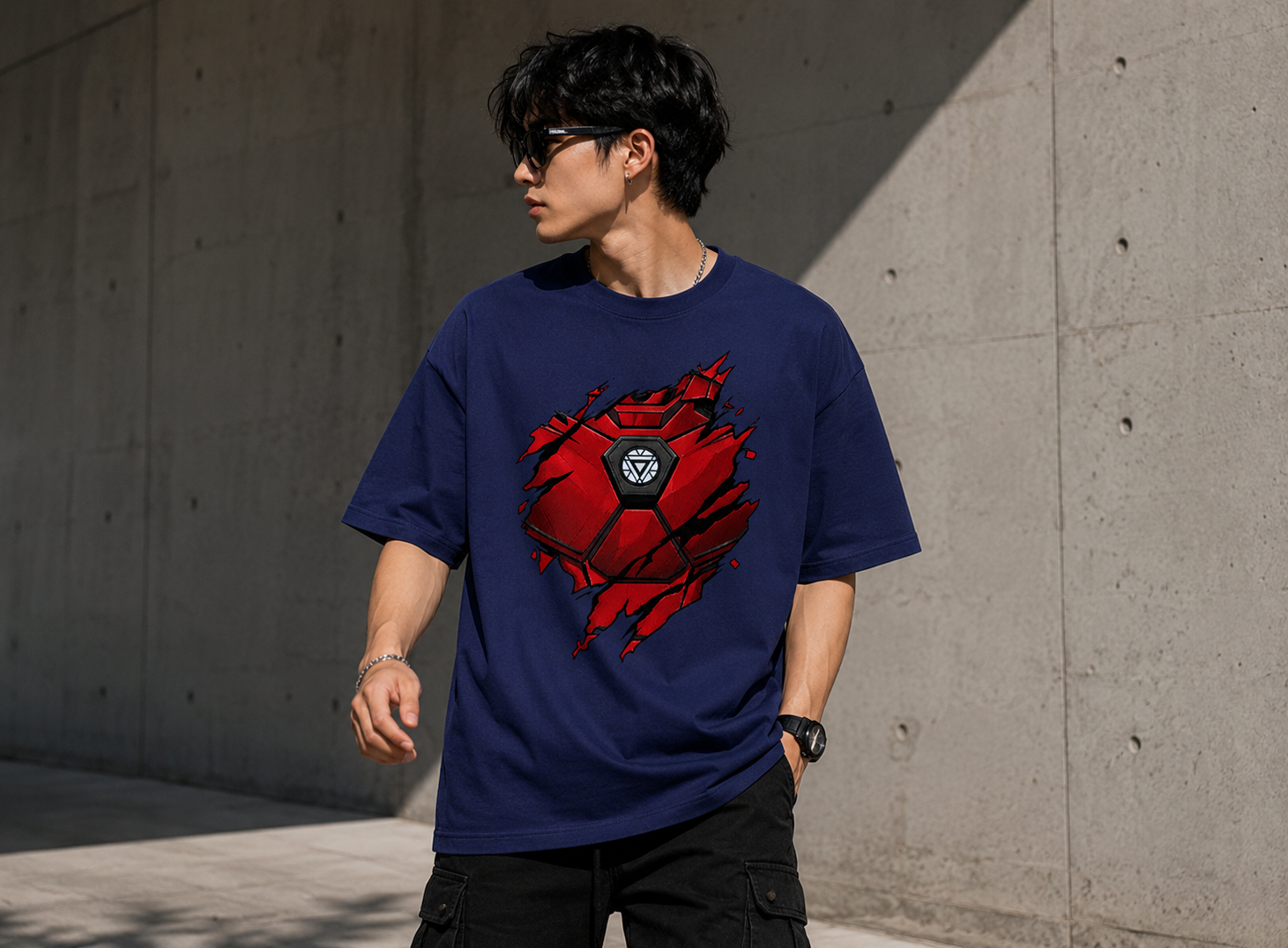 Iron Man Armor Oversized Tee