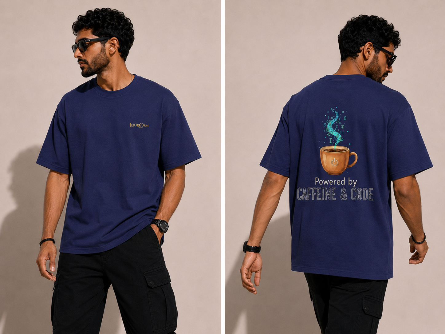 Caffeine & Code Oversized T-Shirt
