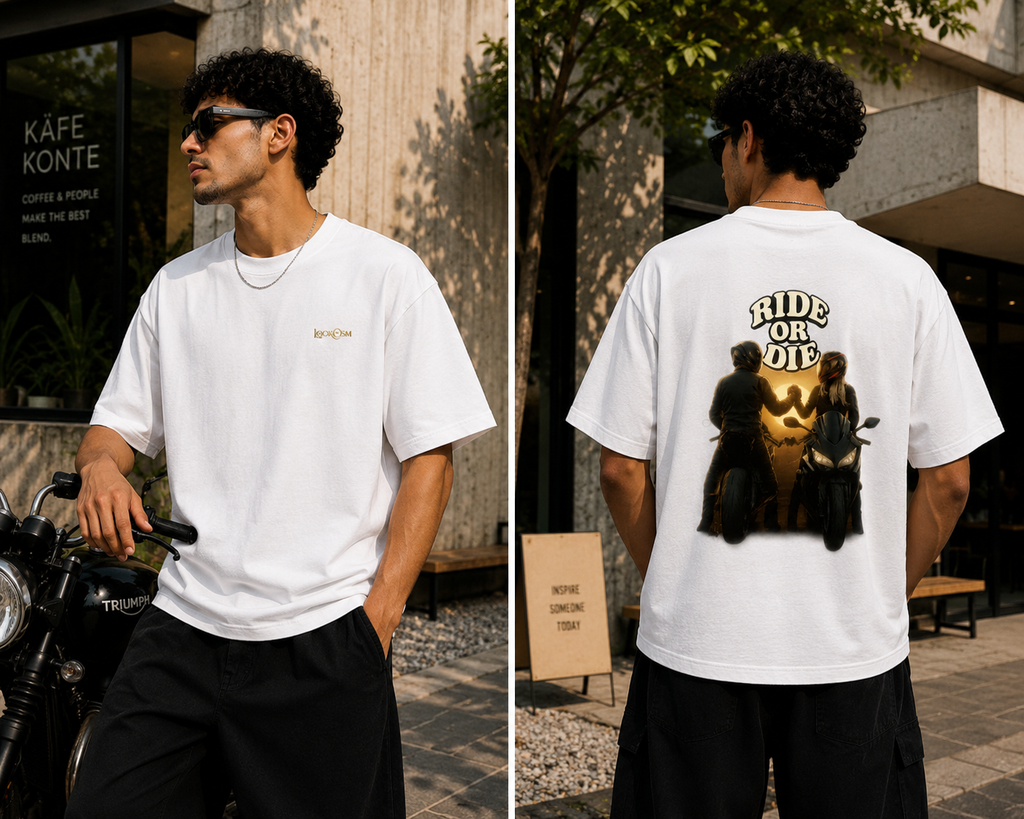 Ride Or Die Oversized Graphic Tee