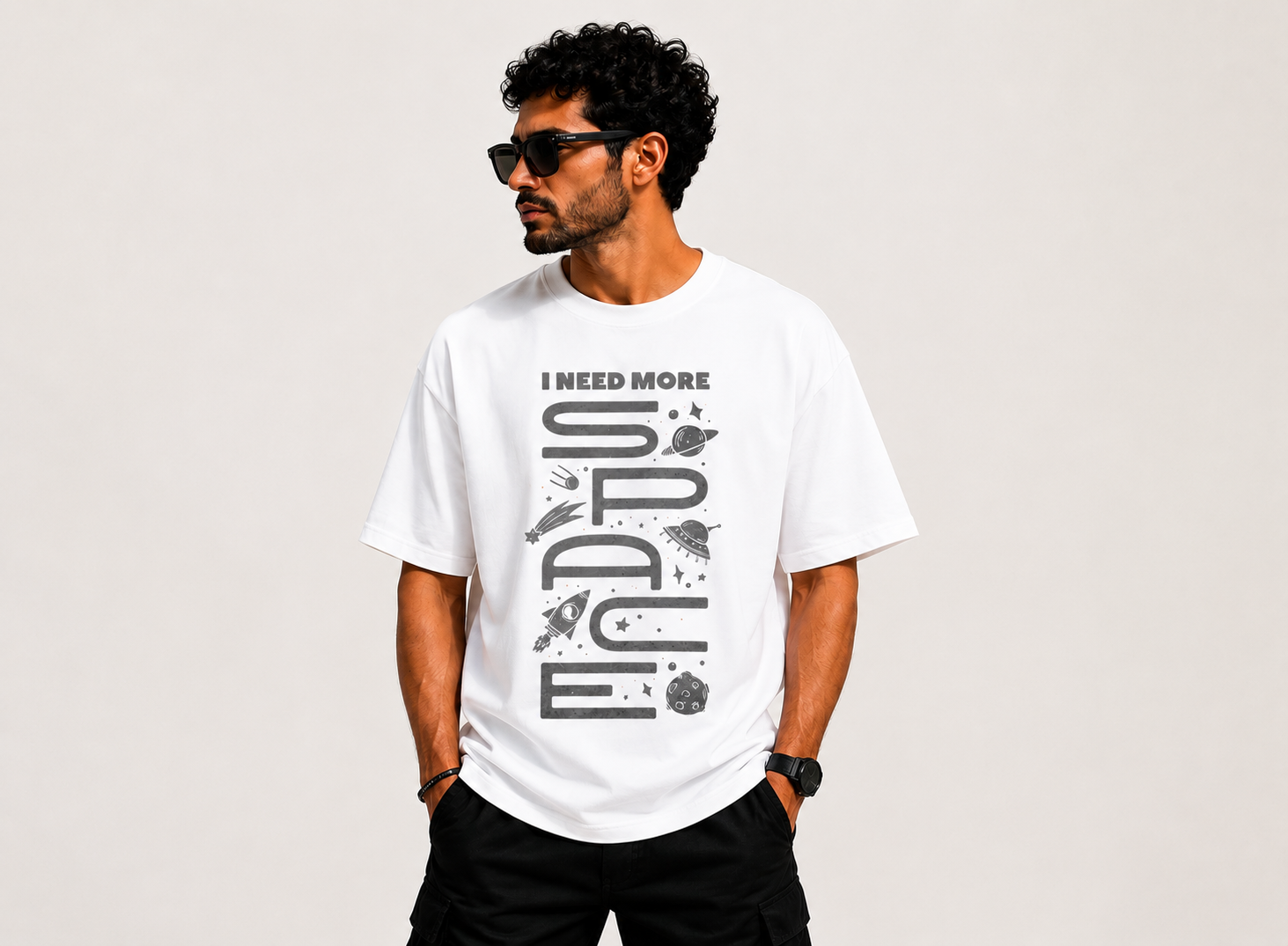 I Need More Space Oversized Classic Tee