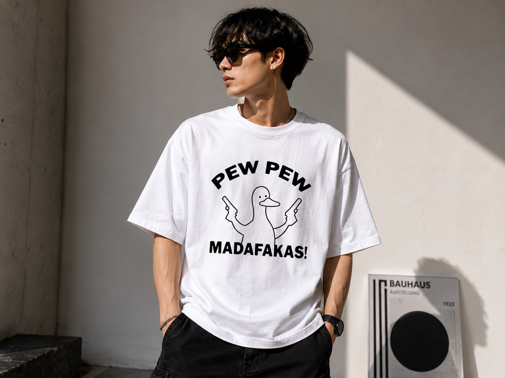 Pew Pew MADAFAKAS Oversized Tee