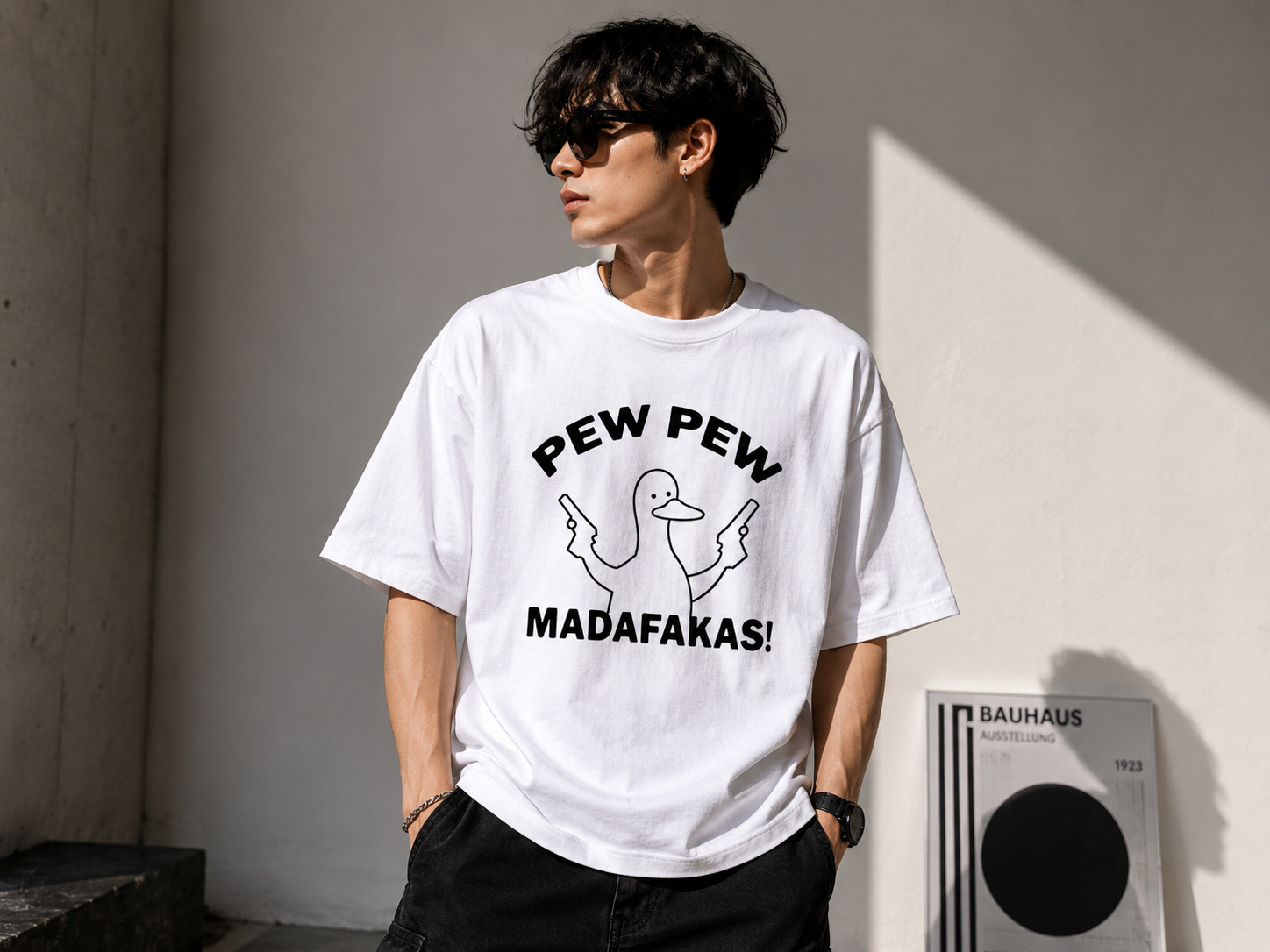 Pew Pew MADAFAKAS Oversized Tee