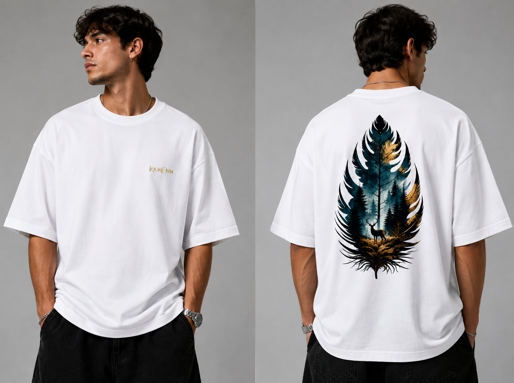 Wild Leaf Oversized Tee