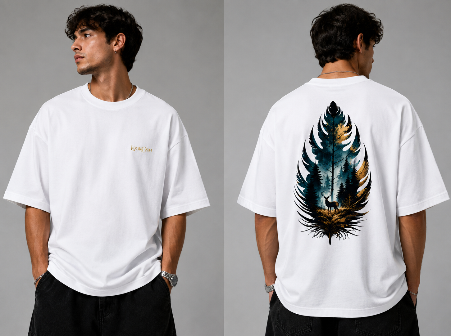 Wild Leaf Oversized Tee