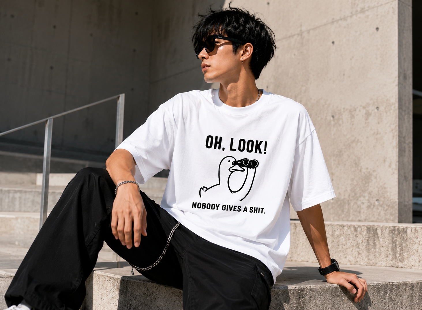 Oh Look N.G.A.S  Oversized Tee